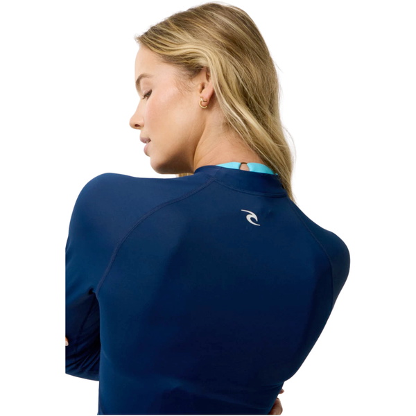 2026 Rip Curl Womens Classic Surf Long Sleeve UPF Rash Vest 17MWRV - Dark Navy